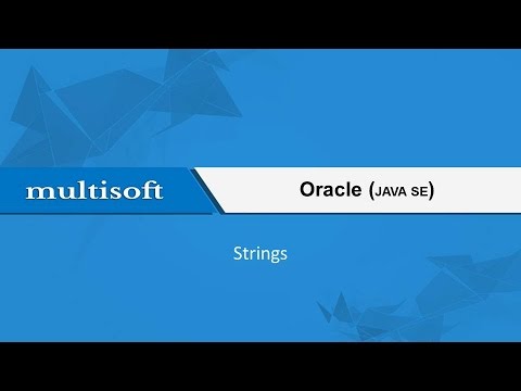 Oracle Java SE Strings – Online Training Video Tutorial 