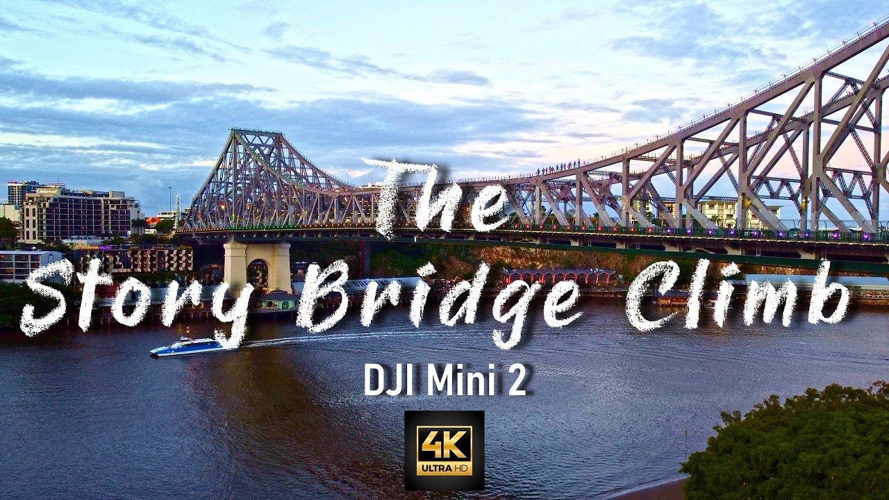 Discover the sweeping aerial panoramas of Story Bridge.