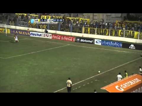 No pudo descontar. Santamarina 2 - Gimnasia (M) 0. Fecha 4. B Nacional 2015. FPT.