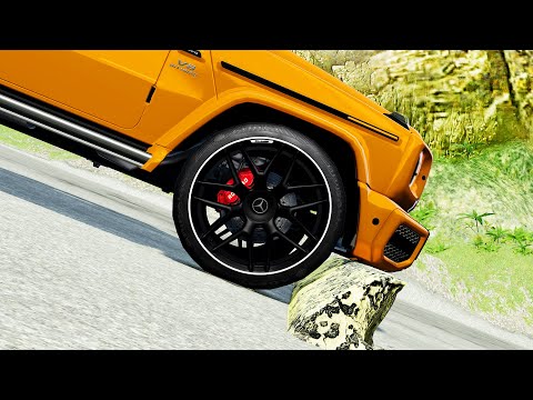 Speed Breaker High Speed Crash Test - Beamng drive