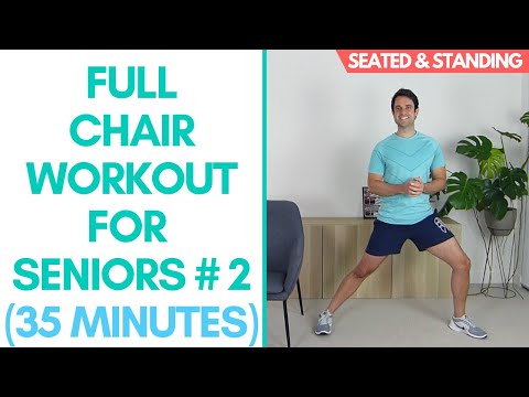 Full Chair Workout  - Seated & Standing - No Equipment | More Life Health