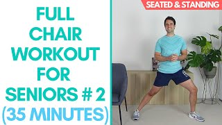 Full Chair Workout - Seated & Standing - No Equipment | More Life Health