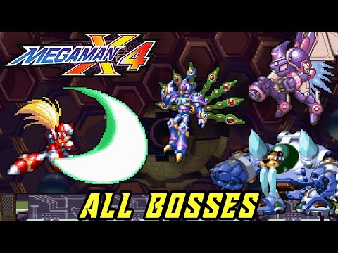 Mega Man X4 - All Bosses (Zero | No Damage)