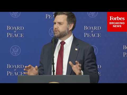 FULL REMARKS: JD Vance Discusses Efforts To Secure Israel-Gaza Peace At 'Board Of Peace' Event