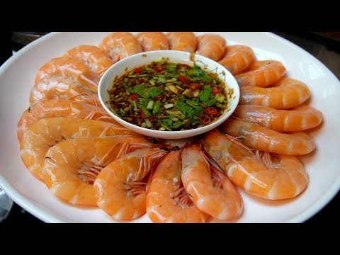 Cantonese Blanched Prawns with Special Dipping Sauce