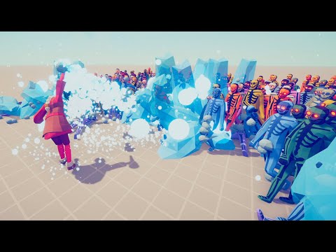 ICE MAGE vs 100x ZOMBIE RAGDOLLS - Totally Accurate Battle Simulator TABS