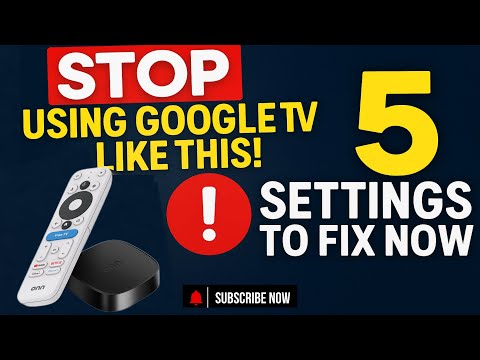 STOP Using Google TV Like This! 5 Onn 4K Plus Settings to Fix Now