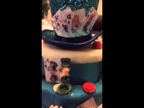 I won this cake at Alice in Wonderland tea party at school