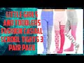 Little Girls And Toddlers Fashion Casual School Tights 3 Pair Pack Shorts Carrotgold Skynewtube