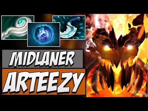 EG.Arteezy Shadow Fiend - 7503 MMR | Dota Gameplay 7.14