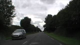 preview picture of video 'Driving On The D787 From Moustéru To The Railway Crossing Near Pont Melvez, Brittany'
