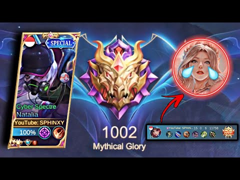 SOLO RANK TOP GLOBAL NATALIA IMMORTAL GAMEPLAY IN HIGH GLORY RANK ?!🔥| MLBB