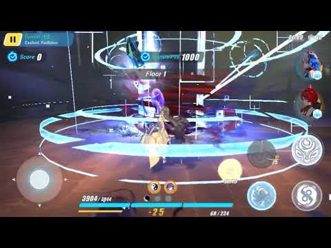 Honkai Impact 3rd: RL Abyss (Ice Weather 288 Disturbance) HoR AE VK vs Crab + Benares 904