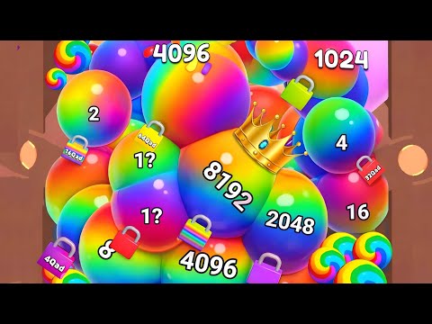 🔴 Jelly 2048 - blob merge 3d ( Math Games ) 🆚 Imposter Choice 2048 gameplay new part 1015