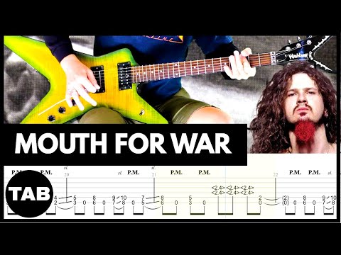 MOUTH FOR WAR Pantera Guitar TAB | Lesson | Tutorial | Cover