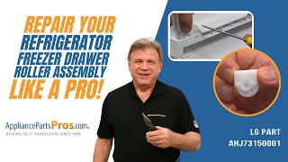 How to Replace LG/Kenmore Refrigerator Freezer Drawer Roller Assembly AHJ73150001