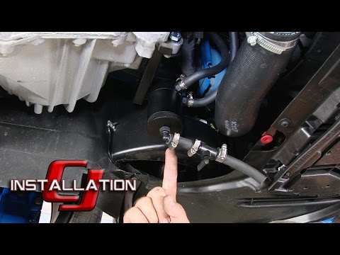 Focus RS Mishimoto Oil Separator Catch Can Baffled Black Anodized 2016-2018 Installation