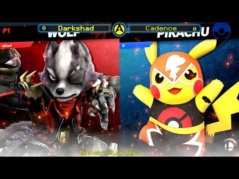 Cadence(Pikachu) vs Darkshad(Ken,Wolf)  Arcade Legacy #22 SSBU  Winners Quarters
