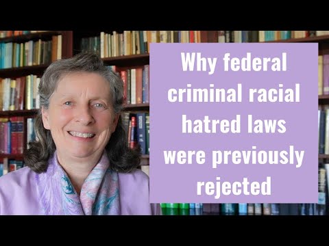 Lessons from 1995: Why Federal Criminal Racial Hatred Laws Failed