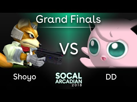 SoCal Arcadian 2018 - Shoyo (Fox) VS DD (Jigglypuff) - SSBM Top 8 - Grand Finals