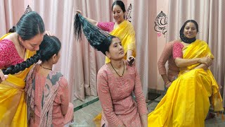 Download lagu Two Rapunzels Hairplay 💫 | Long Hair Smelling & Gentle Hair Pulling | Relaxing Hair Love mp3