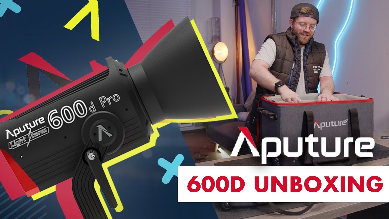 ITS SO BRIGHT!! - Aputure 600D Unboxing and review