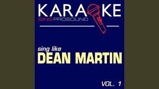 Please Don't Talk About Me When I'm Gone (In the Style of Dean Martin) (Karaoke Instrumental...