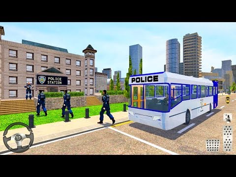 Cops Coach Transporter - US Police Bus Driving Simulator - Android Gameplay