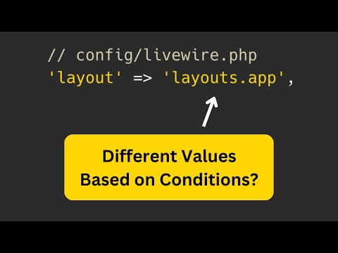 Alterar configuração do Laravel/Livewire On-The-Fly: Exemplo de layouts