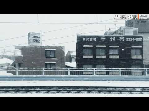[AMBIENCENIC] Astonishing Snowy Scene from Japan JR Train, Heavy Snow again after 50 years in Tokyo