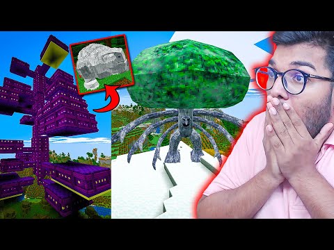 RANDOMIZED - OH I SEE MASSIVE TREE GHOST EVIL IN MINECRAFT MODS | TESTING Lycanites Mobs | RANDOMIZED