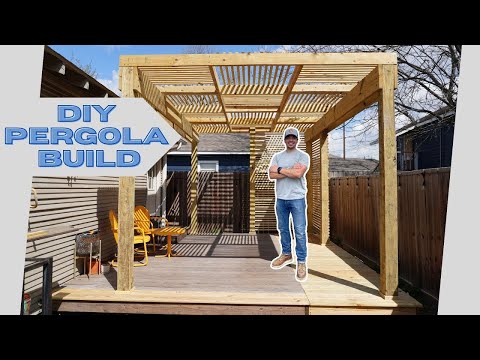DIY Pergola Build and Deck Extension / How to Build a Modern Pergola