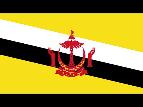 Evolución de la Bandera de Brunéi - Evolution of the Flag of Brunei