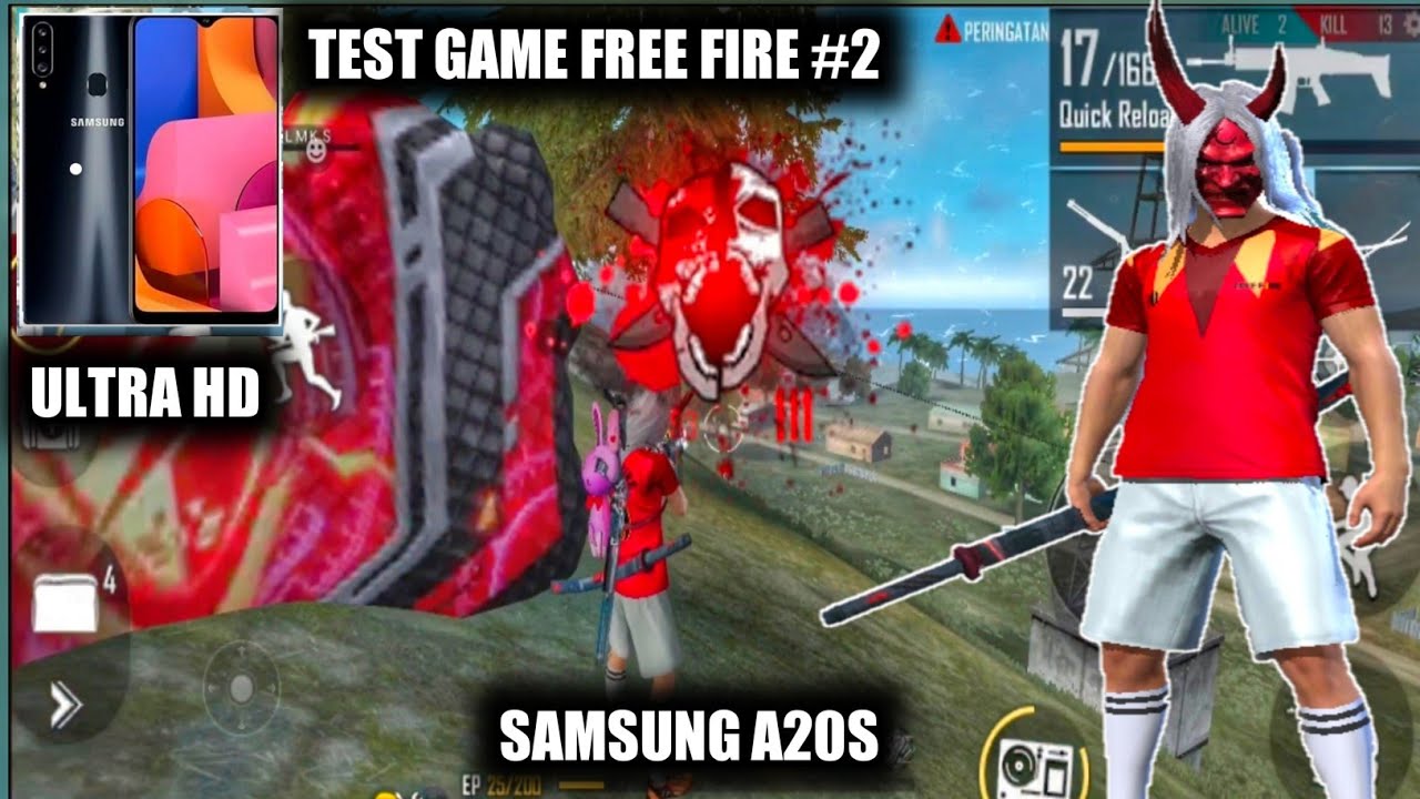 Test Game Free fire Samsung galaxy A20S Ultra HD Part#2