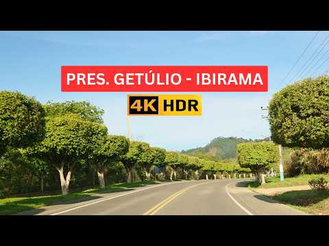 PRESIDENTE GETÚLIO A IBIRAMA EM 4K HDR | Road Trip ValeDrive4k