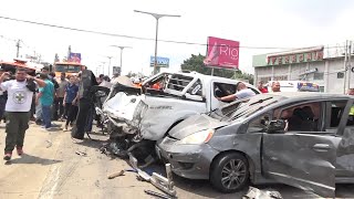 Múltiple accidente en bulevar Los Próceres