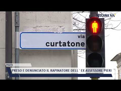 2022-01-04 PRATO - PRESO E DENUNCIATO IL RAPINATORE DELL'EX ASSESSORE PIERI