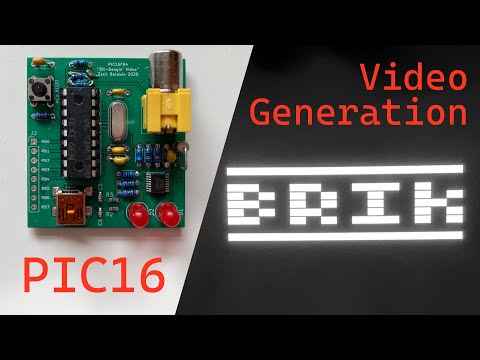 PIC16 Video Generation & Game Demo