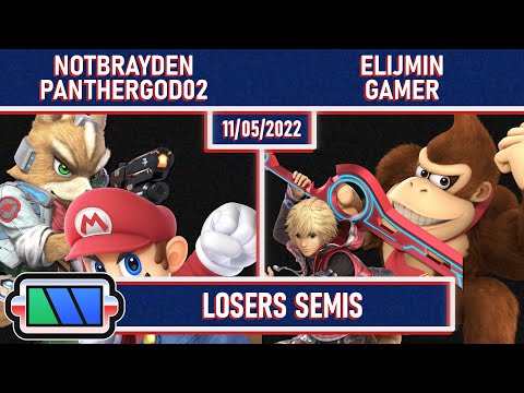 Charging Station | NotBrayden & PantherGod02 vs elijmin & Gamer | Losers Semis SSBU Ultimate