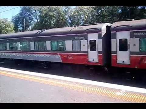 Vline N class passing through Clayton