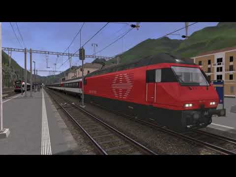 SOB IR 2430 "Treno Gottardo" | Biasca - Ambri-Piotta | Train Simulator 2021