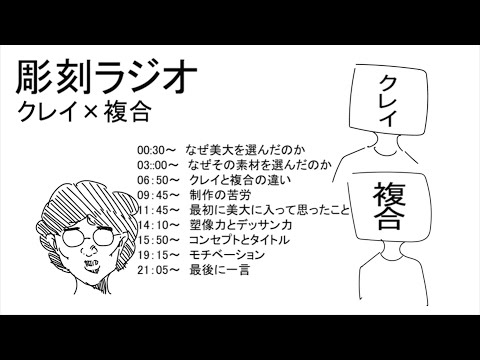 彫刻ラジオ：クレイ✖️複合_