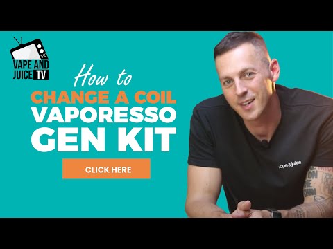 Part of a video titled How To Change A Vaporesso Coil | Gen S ~ Luxe ~ GTX [5 Mins]
