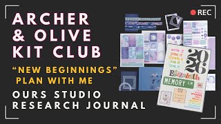 Archer & Olive Kit Club in OURS Journal Plan with Me | January 2026 Kit