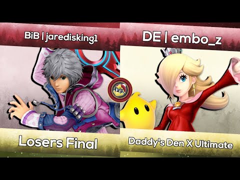 BiB | Jaredisking1 (Shulk) vs. DE | embo_z (Rosalina) | Daddy's Den X Ultimate | SSBU Top 8 LF