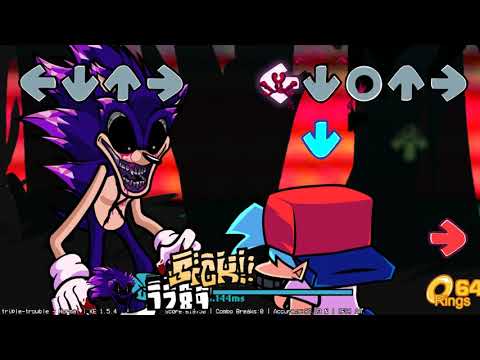 FNF vs Sonic.exe Triple Trouble Full Combo all Rings!!
