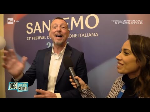 Sanremo 2023, parla Amadeus aspettando la terza serata - Oggi è un altro giorno 09/02/2023