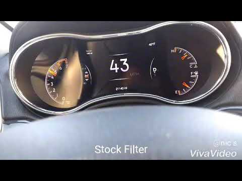 Volant Cold Air Intake on '15 Grand Cherokee Hemi Before and After