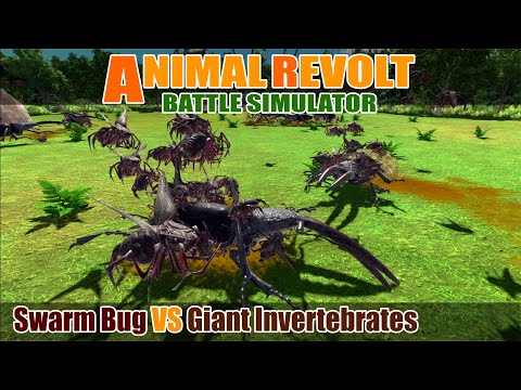 Swarm Bug vs Giant Invertebrates - Animal Revolt Battle Simulator