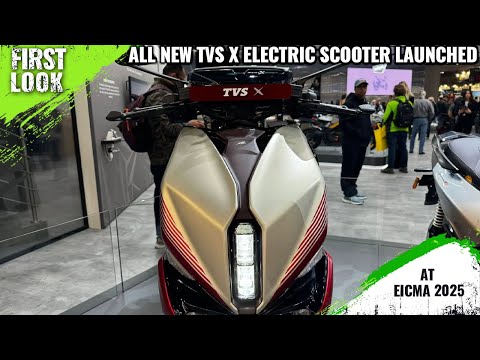 TVS X Electric Scooter Launched At EICMA 2025 - Gets 4.4 kWh Battery, 14-inch Wheels And More